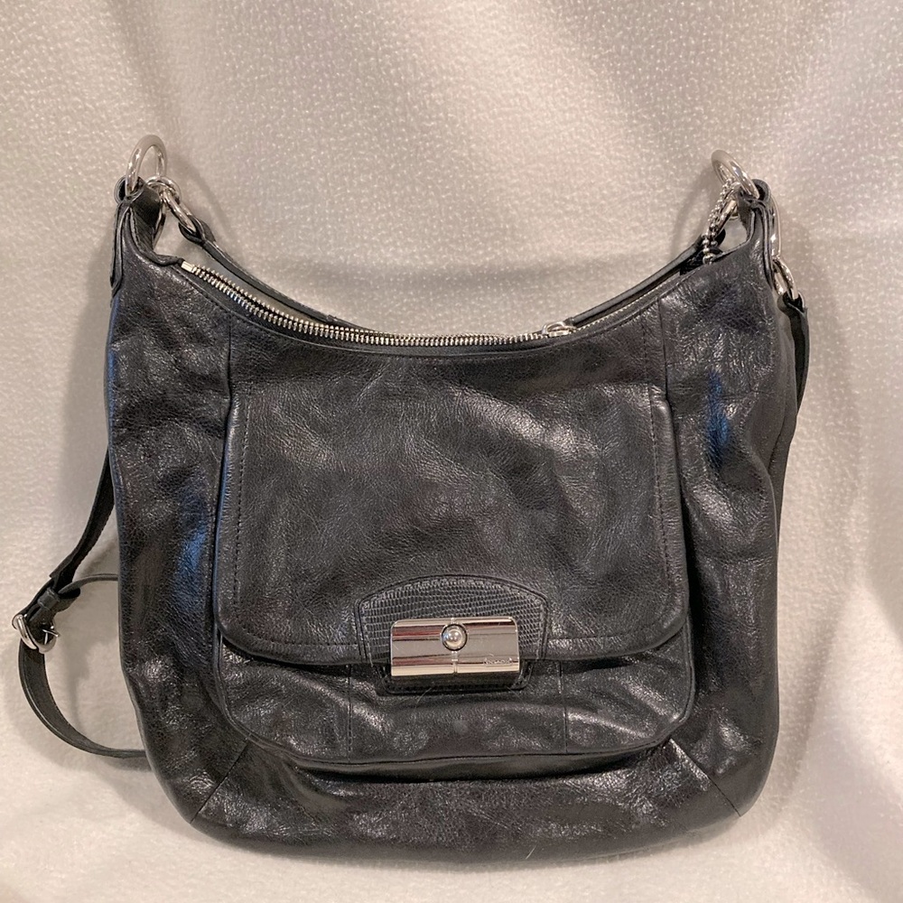 VINTAGE Kirsten Hobo Coach Satchel in Black - Picture 2 of 8
